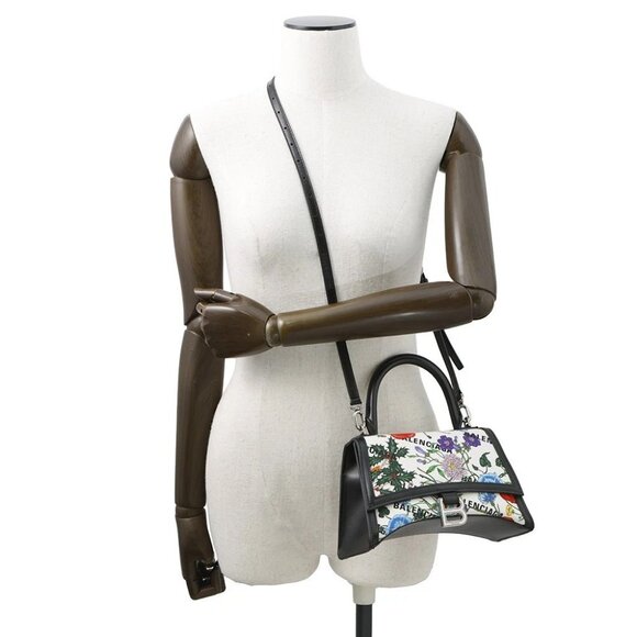 GUCCI GUCCI x BALENCIAGA The Hacker Project Flora Hourglass Size Small Canva - Picture 1 of 16